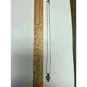 Vintage 925 Silver necklace with caged pearl